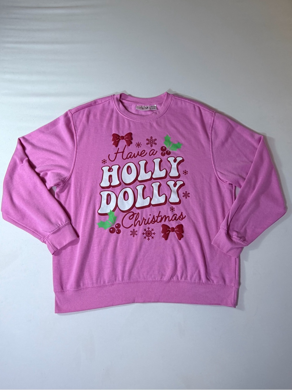 2025 Dolly Parton Holly Dolly Christmas Pink Sweater Dollywood Women’s Size XL